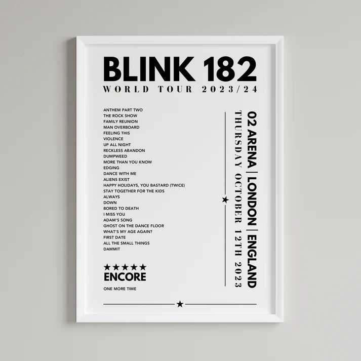 Any A4 Setlist From this selection - £3.99 - All proceeds donated to charity!