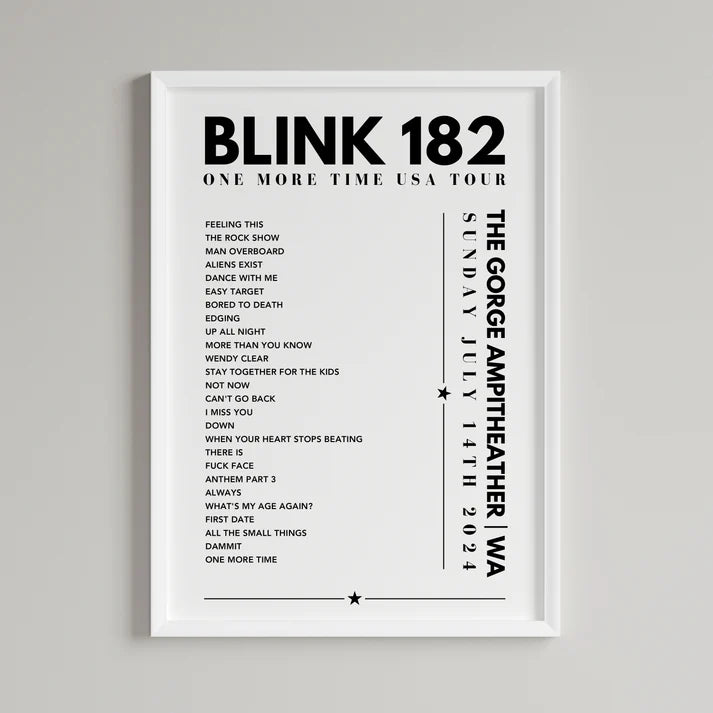 Any A4 Setlist From this selection - £3.99 - All proceeds donated to charity!