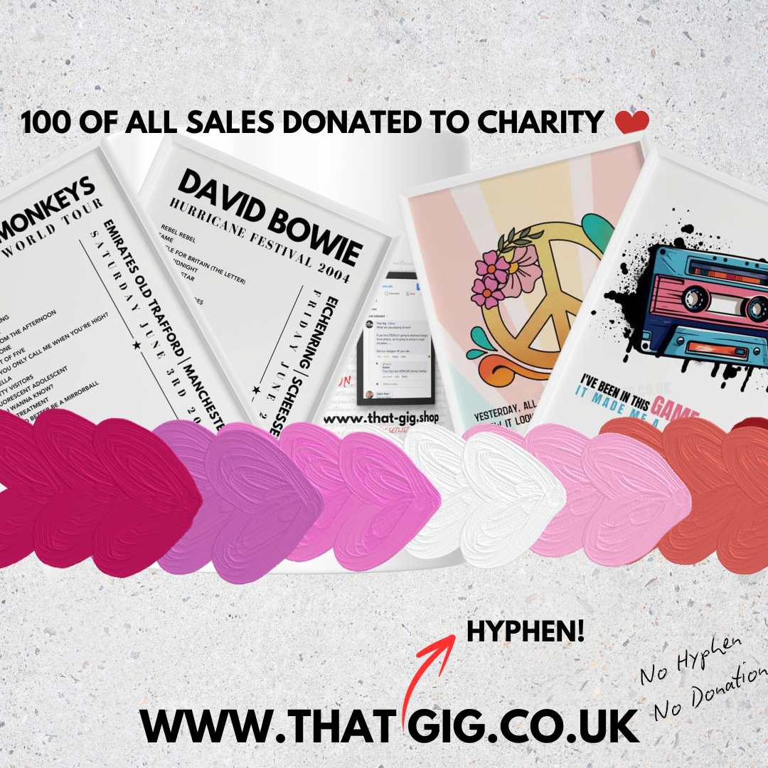 Any A4 Setlist From this selection - £3.99 - All proceeds donated to charity!